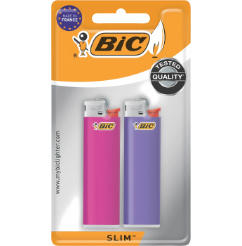 BIC - Slim Feuerzeuge 2er-Pack
